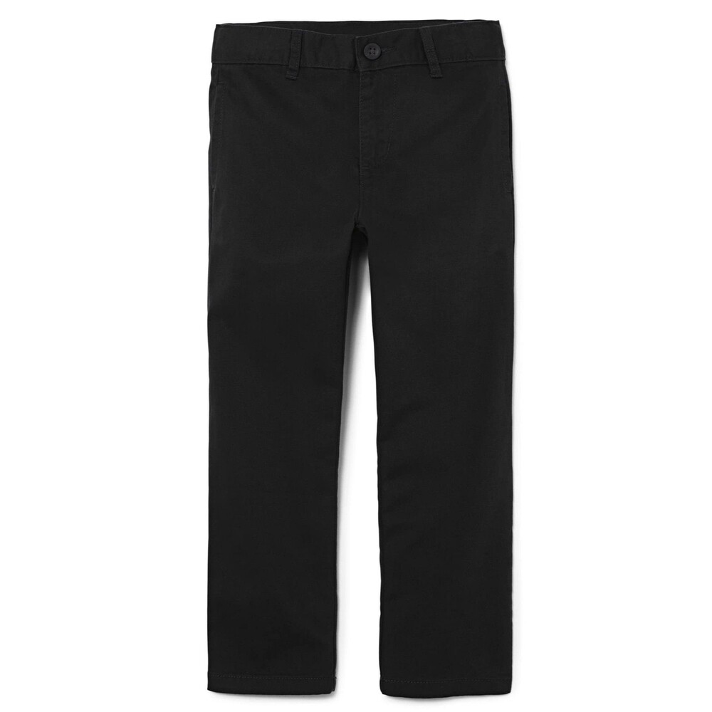 The Children's Place Boys Stretch Chino Pants Black Size 14 Husky Uniform NWT